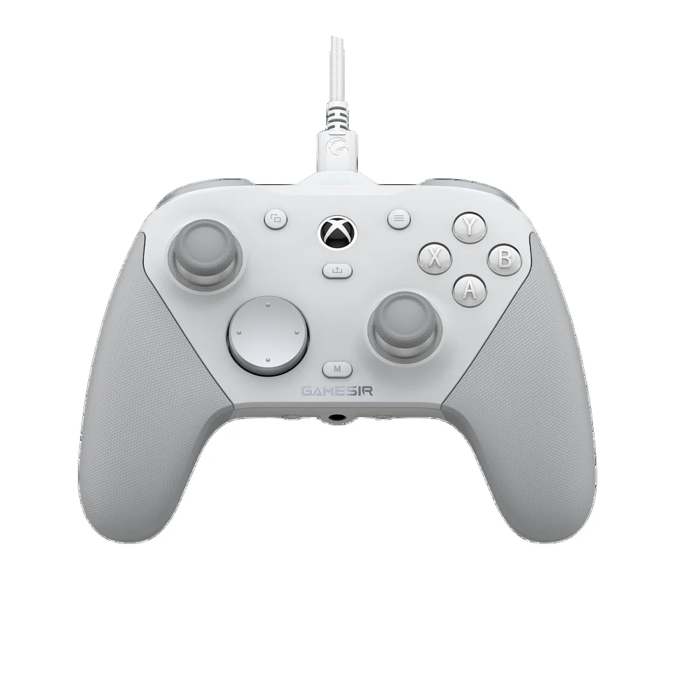 Close-up of Steam Controller 2026 TMR stick assembly with labeled components