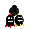 Super cute expression spoof big open teeth size eye black bomb rocket doll pillow sofa cushion dropshipping services