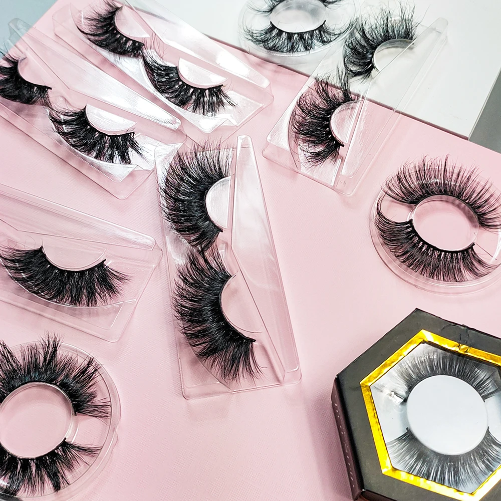 
Free sample wholesale 3D eye mink full strip lashes extension, faux 3d 25mm Mink eyelash, other false eyelashes mink vendor 