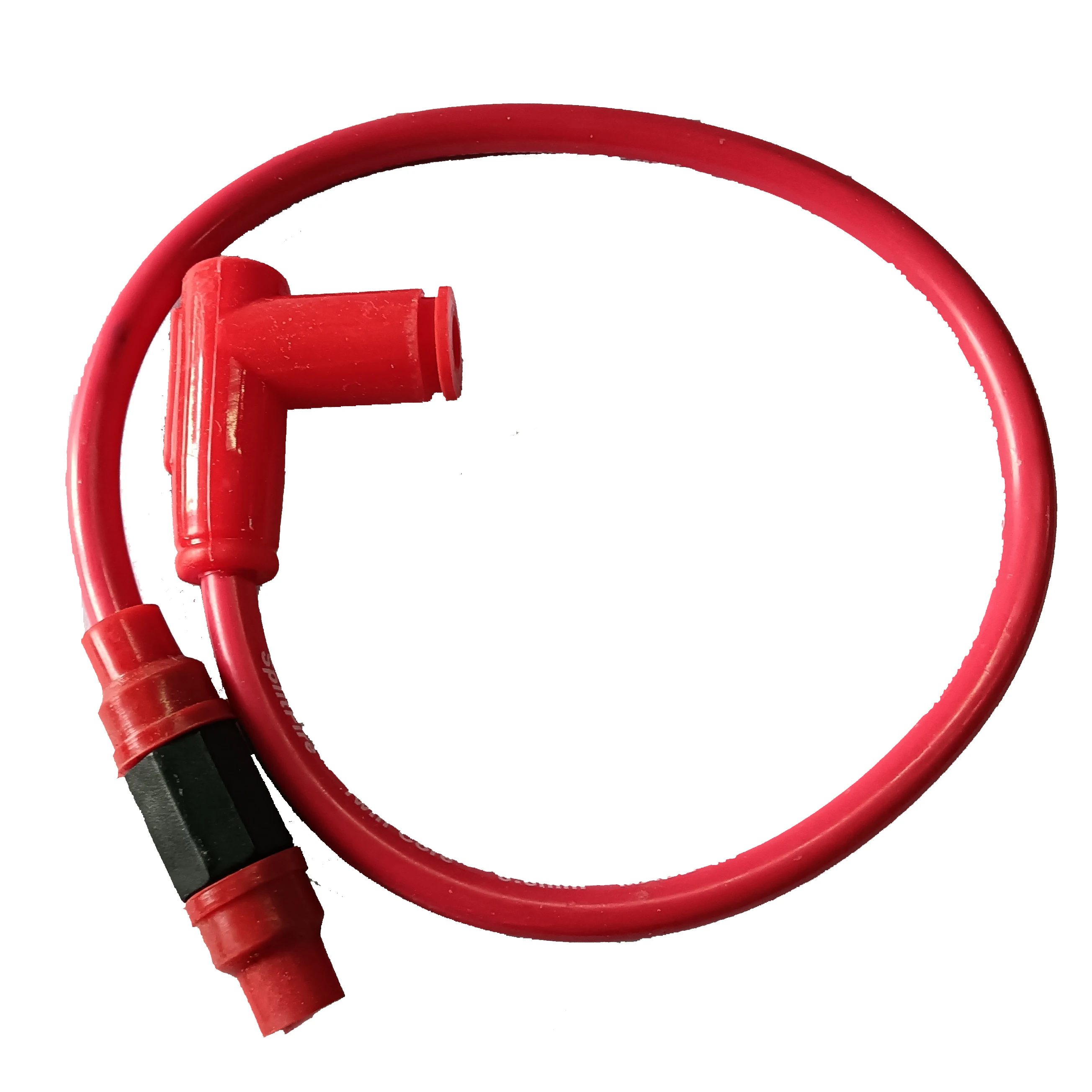 Red 8.8mm Dual Firing Path Wire Sets Motorcycle Spark Plug Cap For