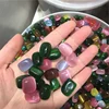 Wholesale Rainbow Crysta Cat Eye Tumbled Stones Mixed Crystal Color Square Shape