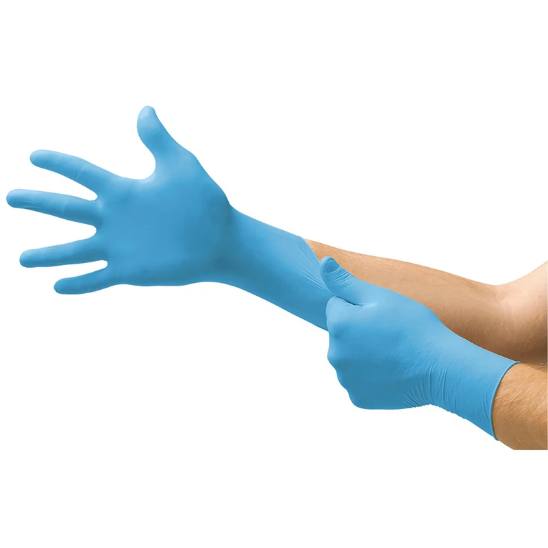 2020 CE FDA disposable Safety PVC Medical powder-free Nitrile gloves, Natural Latex Medical Examination InStock Nitrile gloves