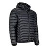 Black Cotton Polyester Chinese Padded Winter Jacket For Men