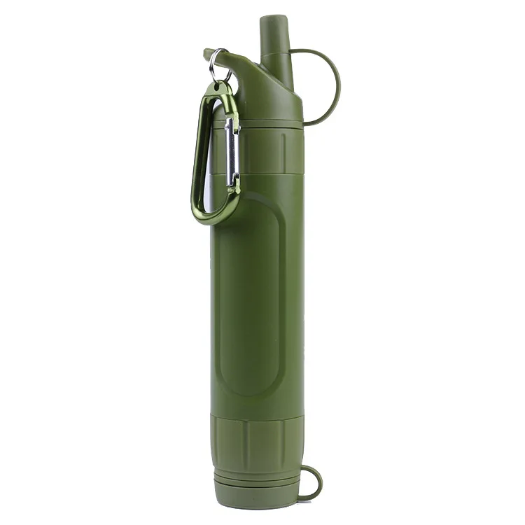 
New Outdoor Portable Water Purifier With Straw Camping Survival Riding the kettle 