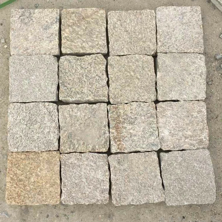 Cheap Driveway Natural Outdoor Granite Block Patio Paver Tile