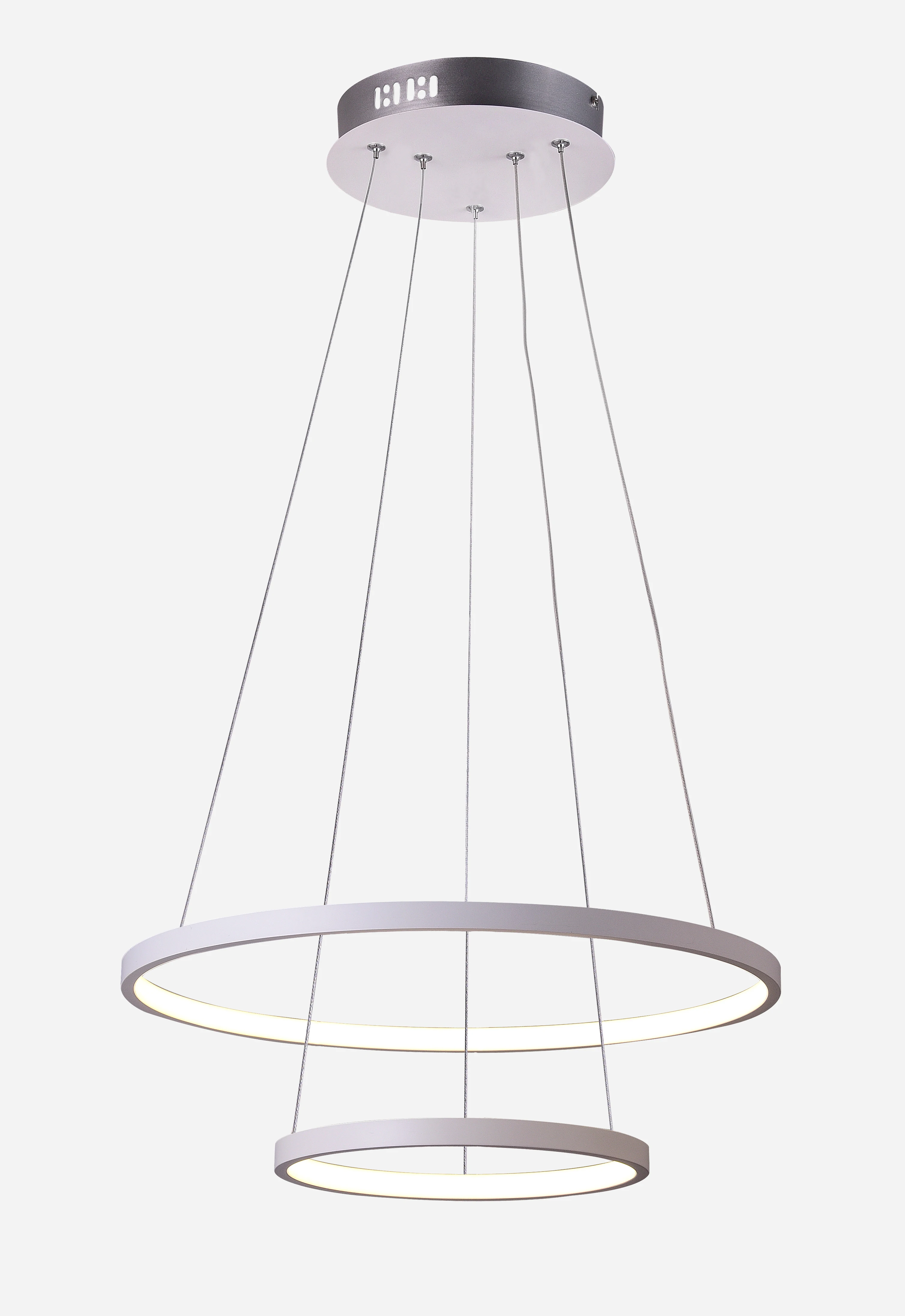 Two Rings Led Decorative Pendant Light 25w,3000k,4000k,600k,Multi Color