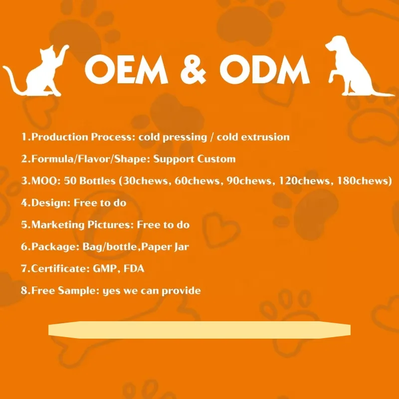 OEM/ODM 400g Natural Probiotic Soft Chews for Dog Health