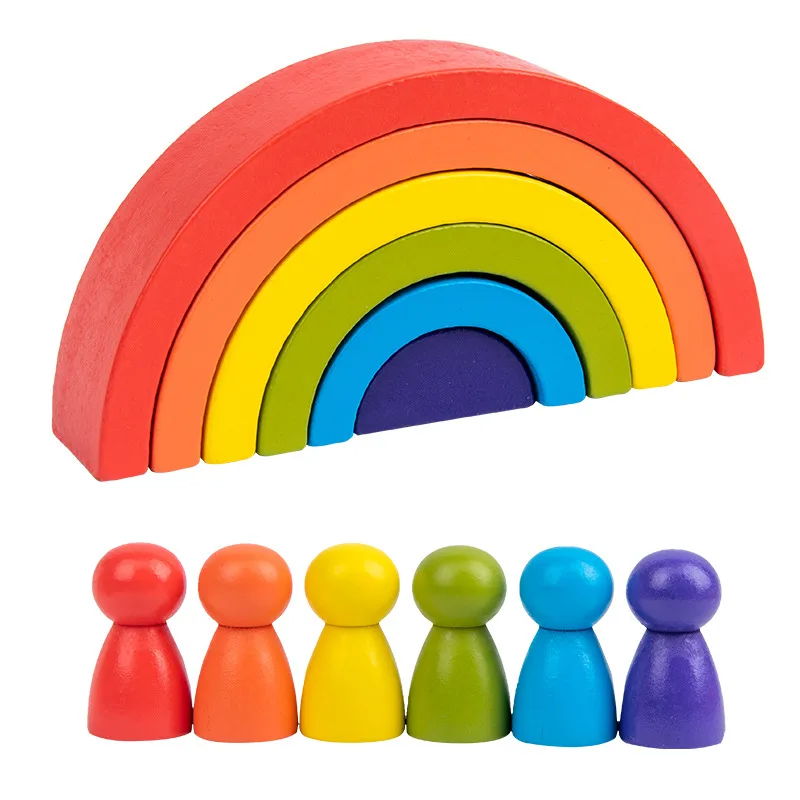 rainbow stacking puzzle