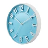 12 inch Promotion cake shape embossed numbers plastic quartz wall clock