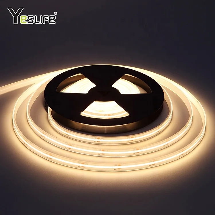 COB FOB Flexible LED Strip DC12V CRI90 1120LEDs/m Linear Light without light dot