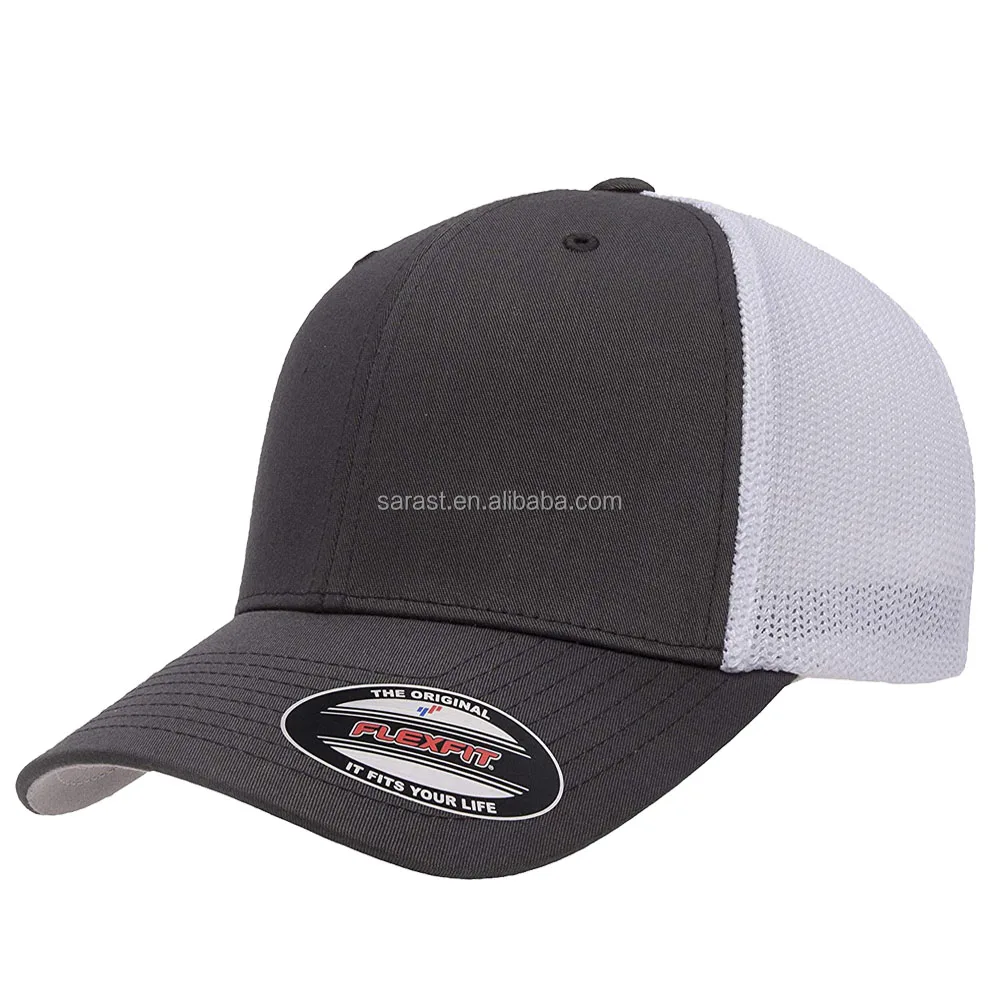 Wholesale High quality custom Fitted hats custom blank flex baseball hat  flex cotton/ployester fit baseball cap From m.