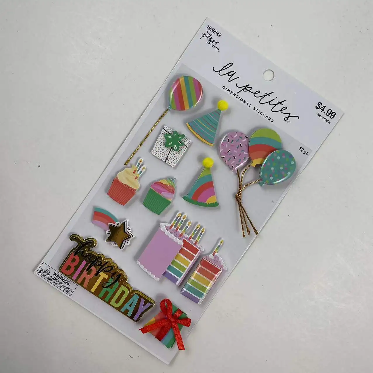 Customized Lovely Happy Birthday 3d Stickers 3 Layers Paper Stickers ...