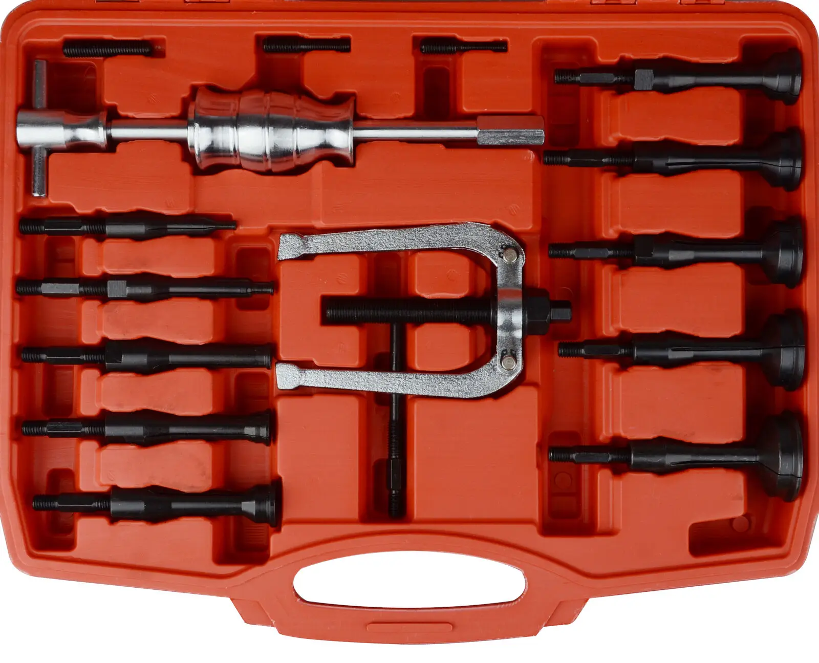 16pcs 盲孔导向轴承拉拔器内部 extractor 器套装轮轴承拆卸工具滑锤