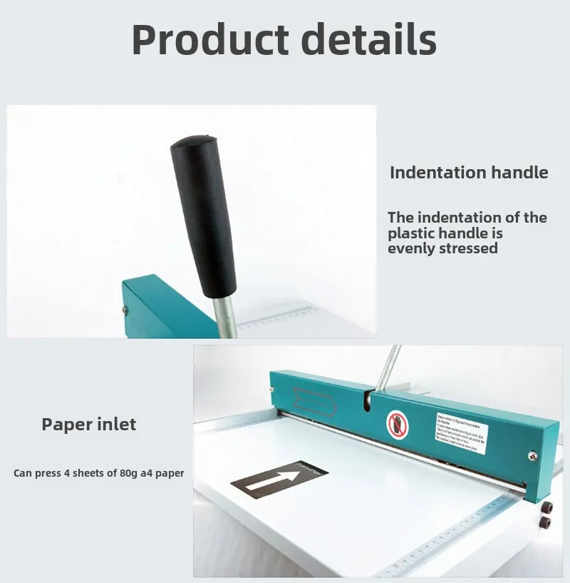 Manual 480mm Manual A3 Creasing Dotted Line Machine for Tender Greeting Cards and Tickets New Condition