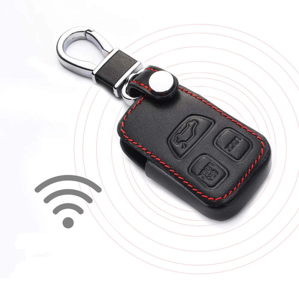 Leather Car Key Holder Bag Car Accessories Car Leather Key Case 3 smart key 