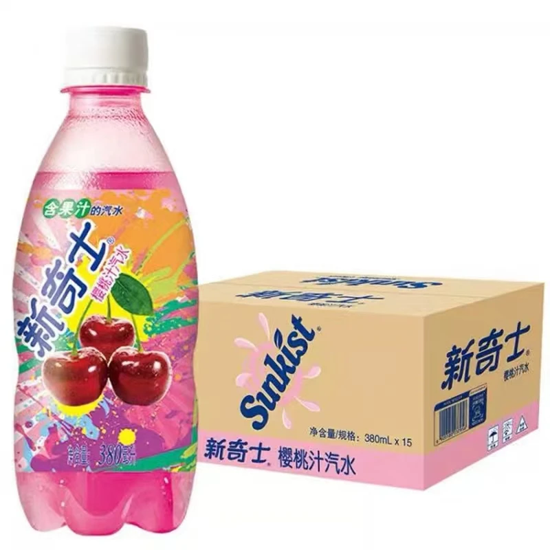 Watsons Sunkist Flavor 380ml Soft Drink Carbonated Drinks Soda Water