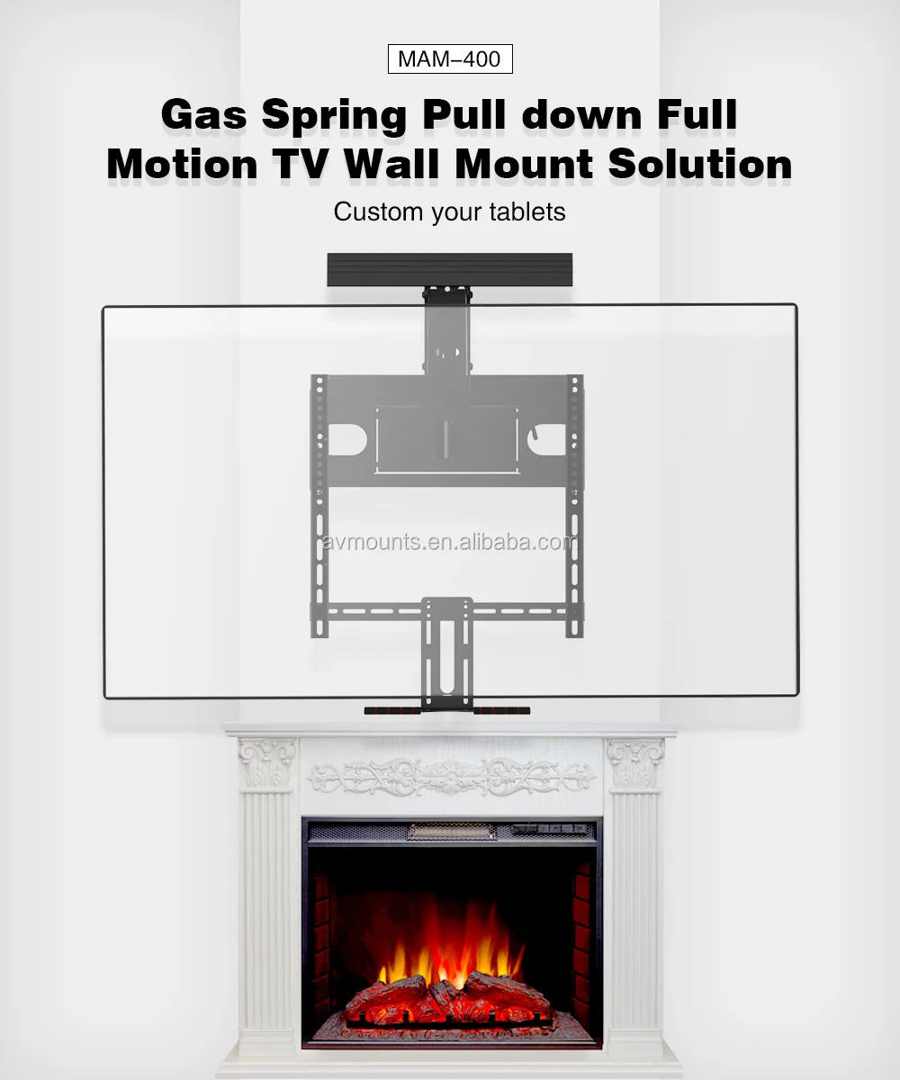 small wall mounted gas fireplace on Tv Mount Bracket Hot Gas Spring Adjustable Pull Down Spcc Of Fireplace Tv Wall Mount Bracket 20 20 Degrees Acceptable Cn Jia Buy Above Fireplace Tv Mount Wall Mount Bracket Pull Down Tv Mount Product