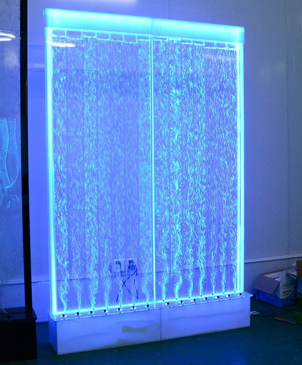 Indoor Fountains Decor Panel Room Divider Acrylic Water Bubble Wall