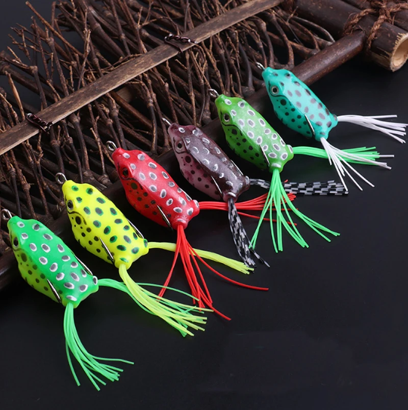 40mm 6g Top Water Fishing Lures Super Soft Freshwater Fishing Frog