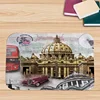 PEIYUAN Door Mat Printed Classic Car Statue of Liberty Paris Tower Rug Floor Mat