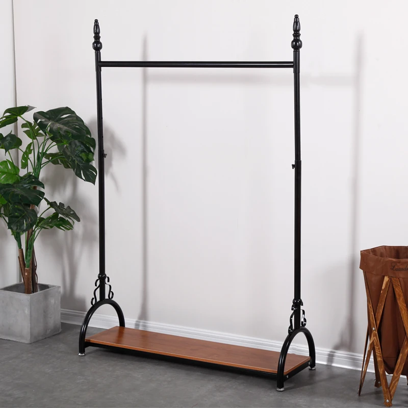 Golden Clothes Racks Can Be Raised Or Lowered Bask In Clothes Tree