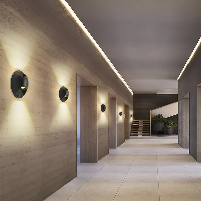 Creative surface mounted led wall lamps 6W simple outdoor wall light