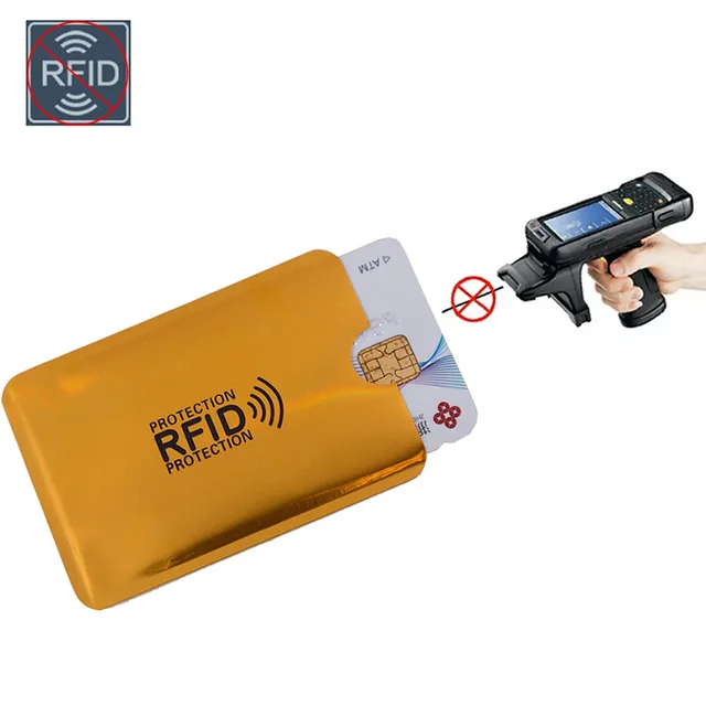 Casual Business Carte Bancaire Étui Aluminium RFID Wallet card protector pochette 