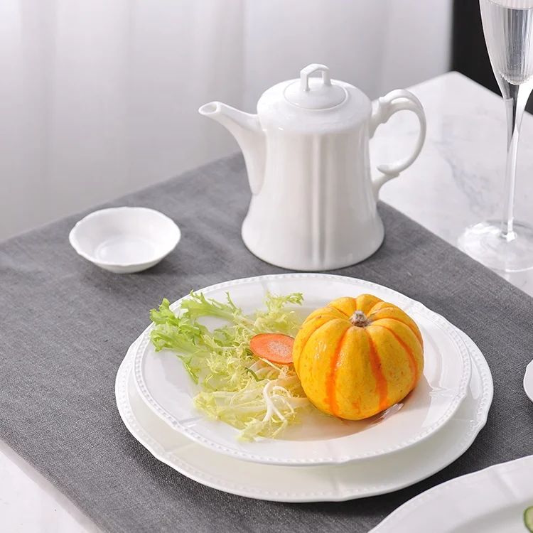 pottery catering round dinner plate