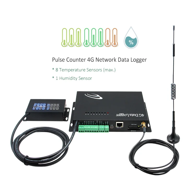 4g Gprs Gsm Programmable Controller Temperature Multi Co2,Co,Pm2.5/10