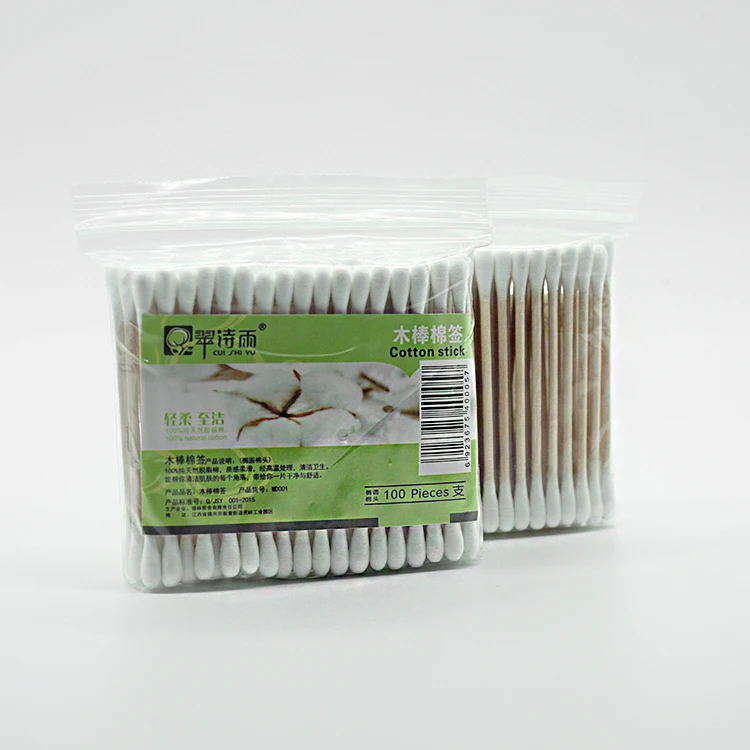 Bâtonnets De Nettoyage En Mousse - 100 Pièces Ecouvillons En