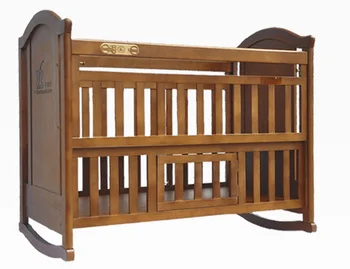 2017new Design Pine Wood Baby Crib Used Toddler Beds For Sale