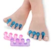 Wholesale cheap pedicure tools silicone gel toe nail separators for foot care