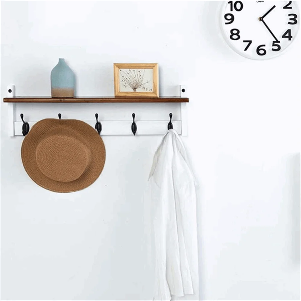 Entryway durable storage modern wall mount home decor factory wholesale wood and metal coat rack