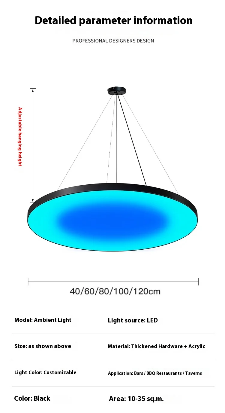 product creative gradient ambient light bars colorful music bars for taverns barbecue restaurants amusement parks pendant chandeliers-3
