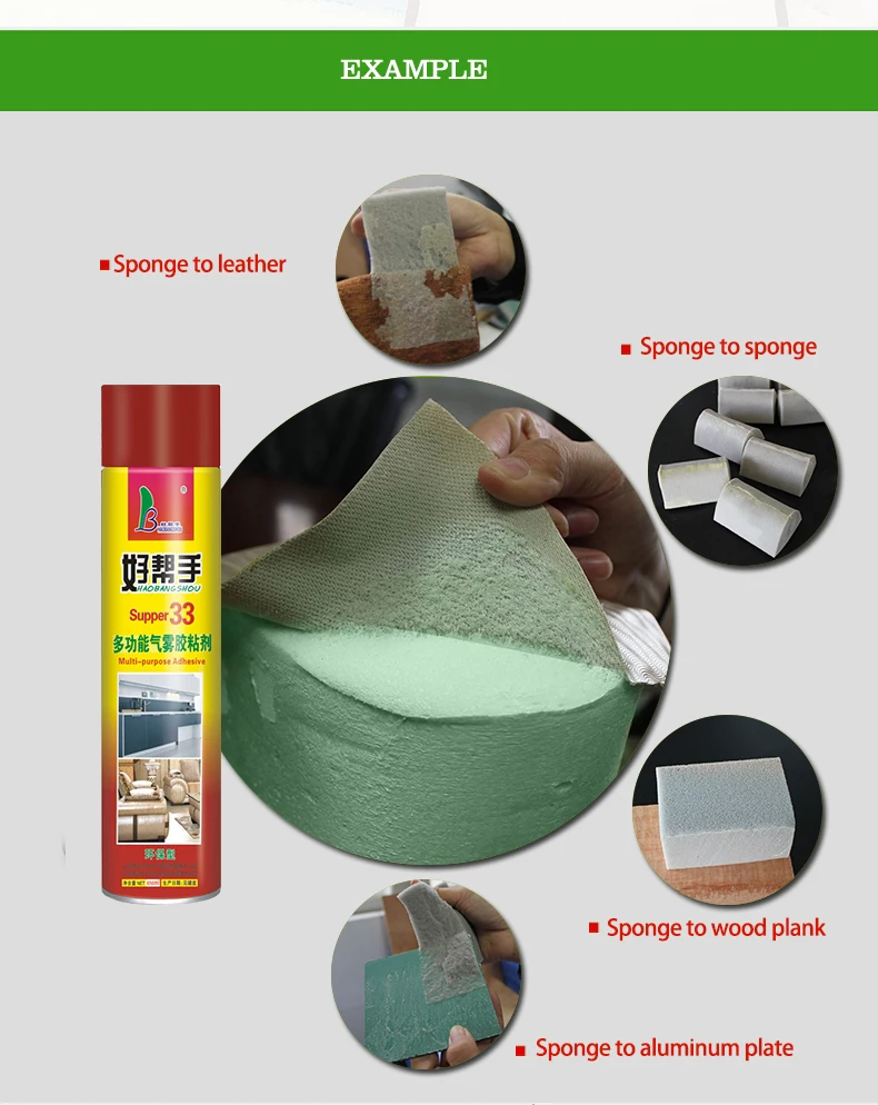 High Quality Fast Dry Aerosol Spray Adhesive Waterproof Embroidery