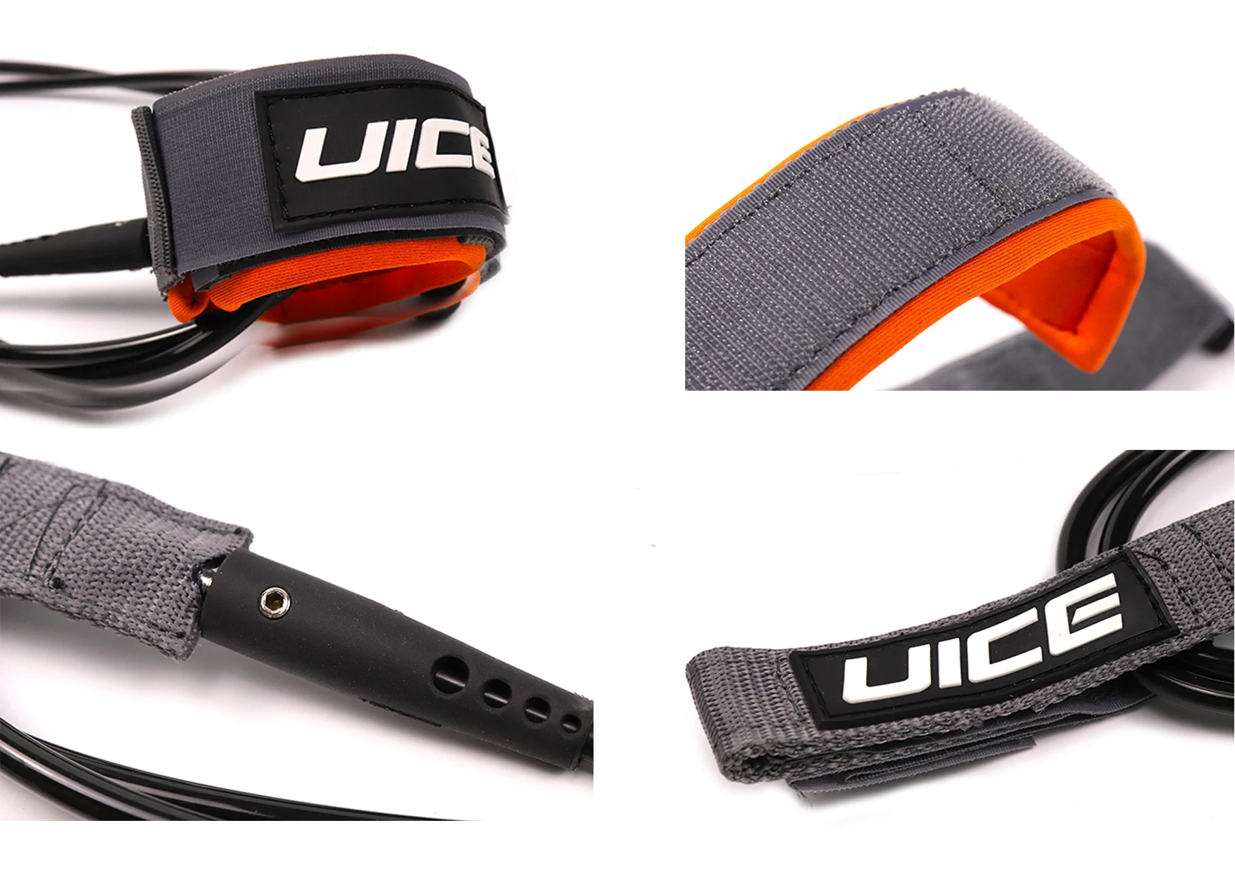 Uice Pro Surf Leash 7'/8'/9'/10' Surf Leg Rope Surfboard Leash Ready To