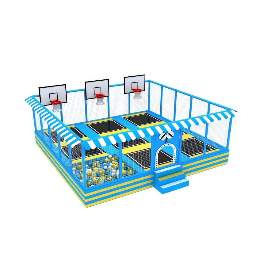 Indoor Playground And Active Trampoline Park Polypropylene Trampoline