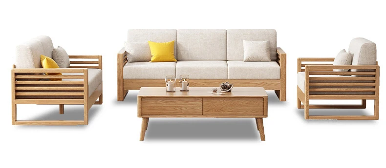product-living room furniture modernstyle linen fabricluxury sectional sofa couch-BoomDear Wood-img-1