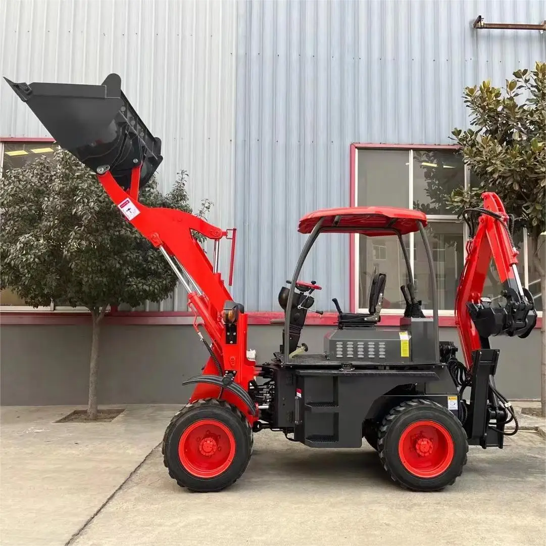 TH10-50 Mini Backhoe Loader - 4x4 Wheel Loader with Kubota Engine