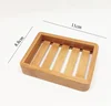 Portable Soap Dishes Creative Simple Bamboo Manual Drain Soap Box Bathroom Japanese Style Soap Box