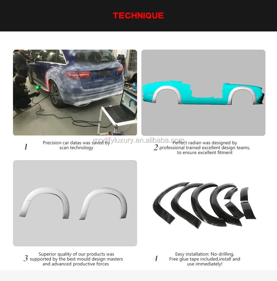 Carbon Fiber Wheel Eyebrow Arch Trim Fender Flares For Dodge Challenger 20152018 Buy Car