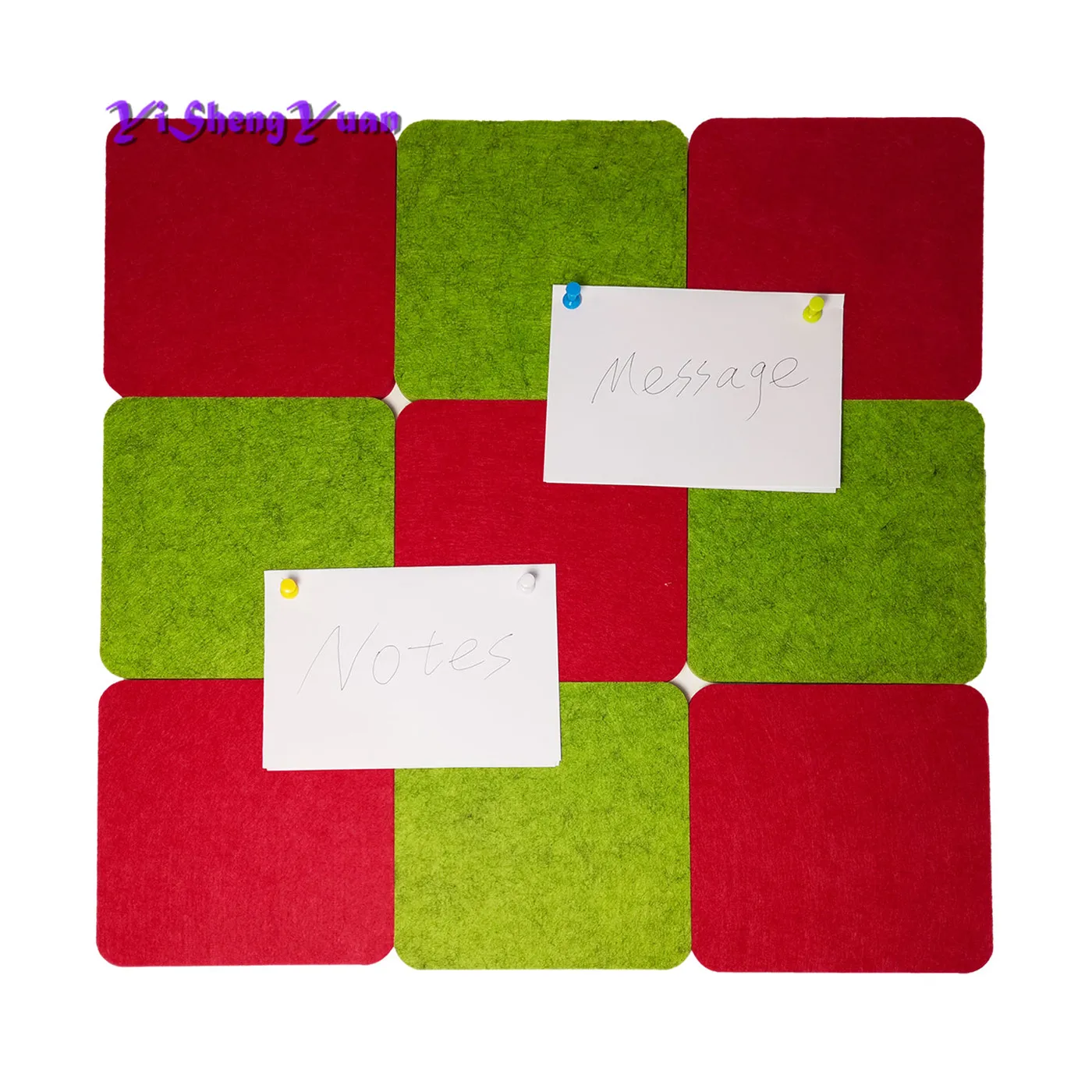 
Red and Green Easy Installation Soundproof Bulletin Boards Office Acoustic Panel 