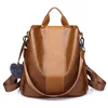 Vintage Brown Backpacks Lady Bag Anti-theft Women Backpack Female Large Capacity Women's Shoulder Bags
