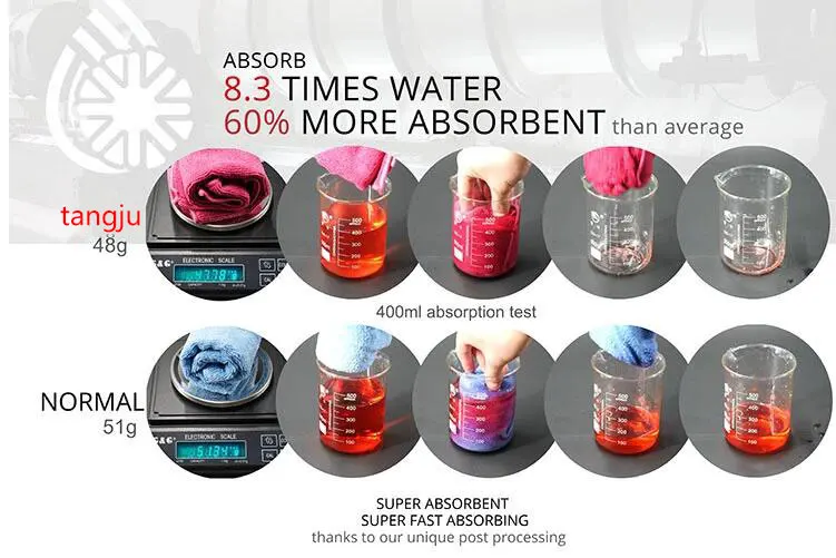 High Quality Wholesale Manufacture 40x40 Car Wash Clean Wasing Towel