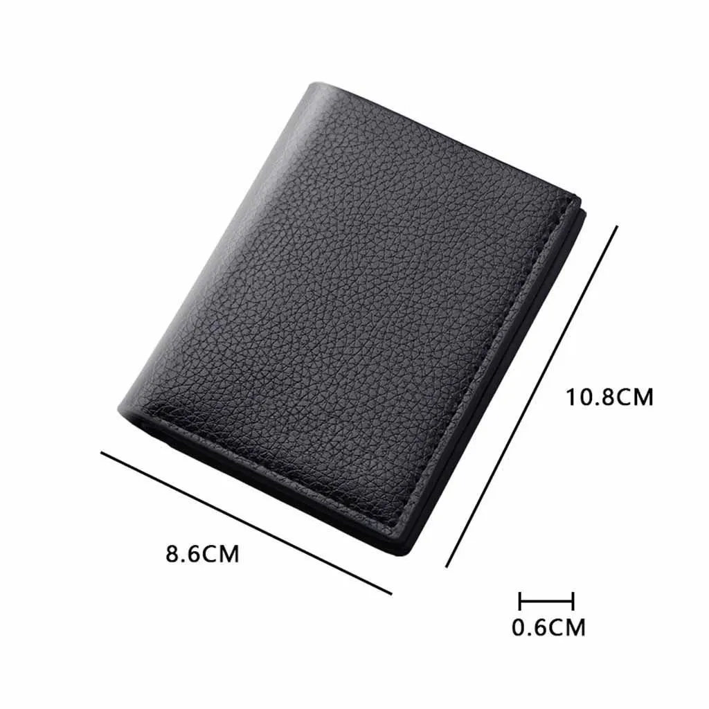 product-GF bags-Vintage Men Wallet Leather Short Wallets Male Multifunctional Card Holder Solid Coin