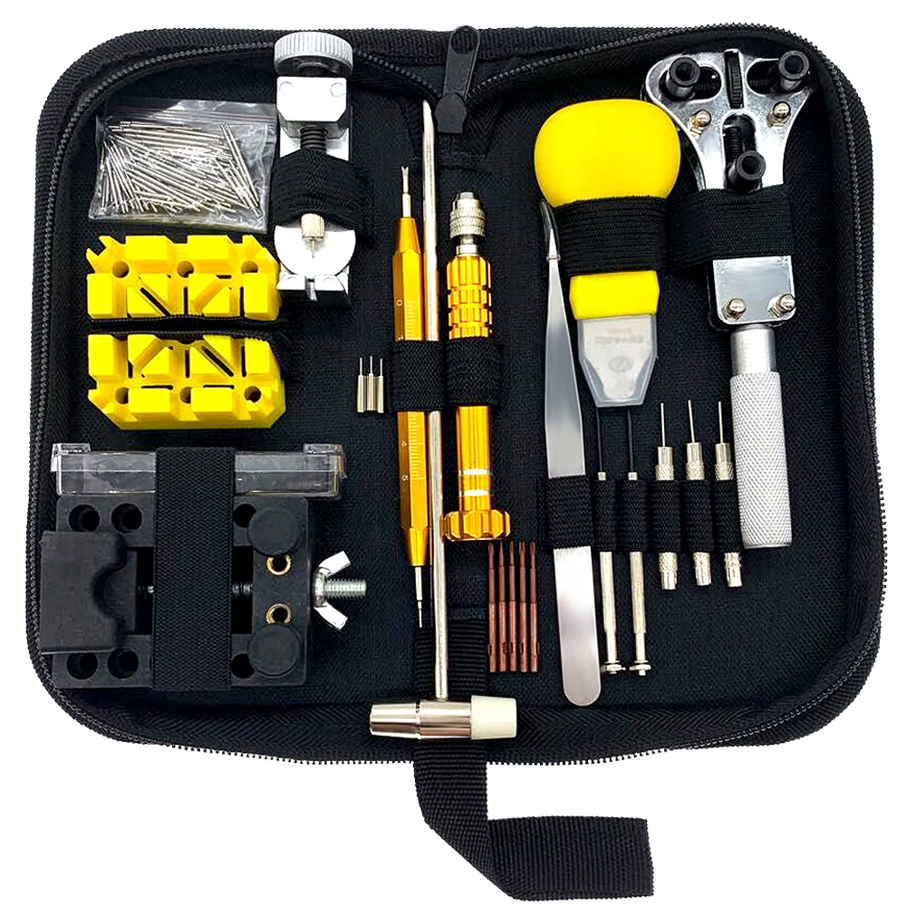 
2019 New style 148pcs Watchmakers Tools Back Case Opener Link Remover Spring Bar Tool Watch Repair Tool Kit 