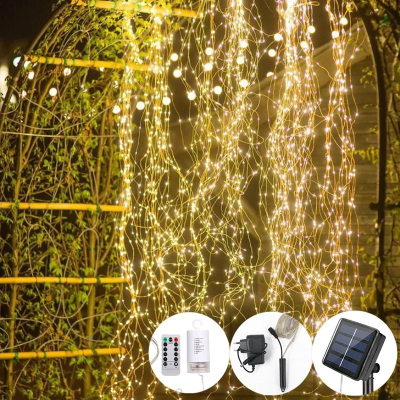 Solar Powered Twinkle Fairy Lights,10 Strands 200 Leds Waterproof Timbo String  Lights Decorative Silver Wire Vine Solar - Buy Timbo String Lights,Led  Train String Light,Solar Animal String Lights Product on 