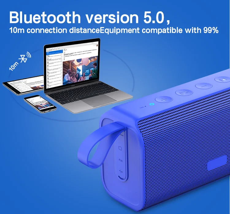 Hot sale Portable BT27 Wireless Speaker V4.2 Fabric BT Speaker Customize BT Speaker Support TF/USB/Hands-free Call - ANKUX.COM
