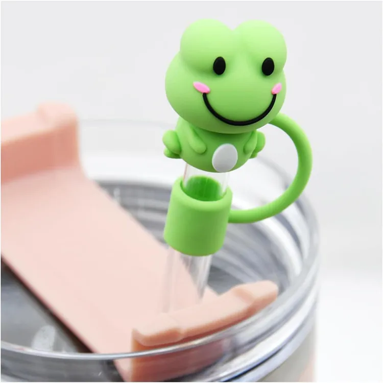 Factory Custom 8mm 10mm Reusable Silicone Straw Cover Cap For Stanly ...