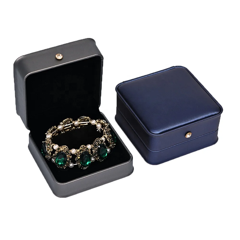 Wholesale Fashion diamond ornament small leather jewelry box for jewellery sets ring pendant bangle bracelet-3.JPG